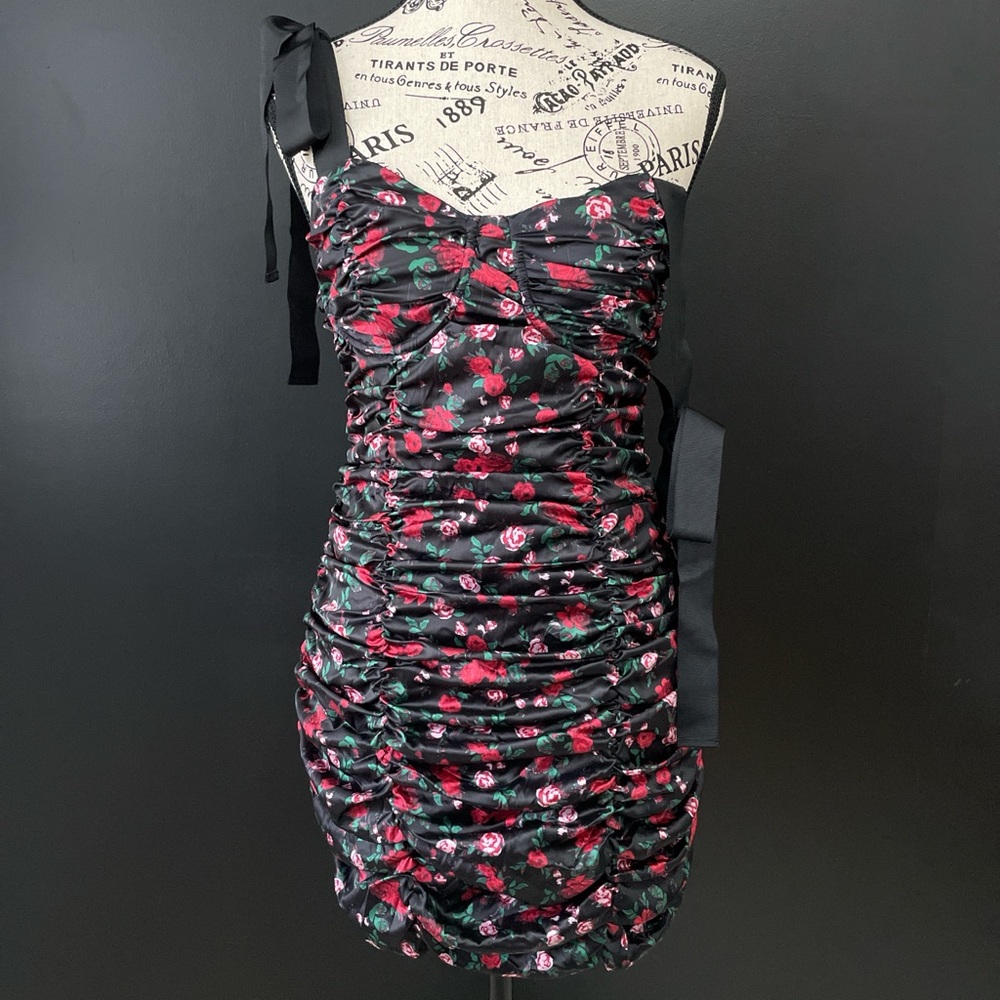 Black Dress with Roses